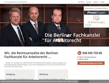 Tablet Screenshot of anwaelte-arbeitsrecht-berlin.de